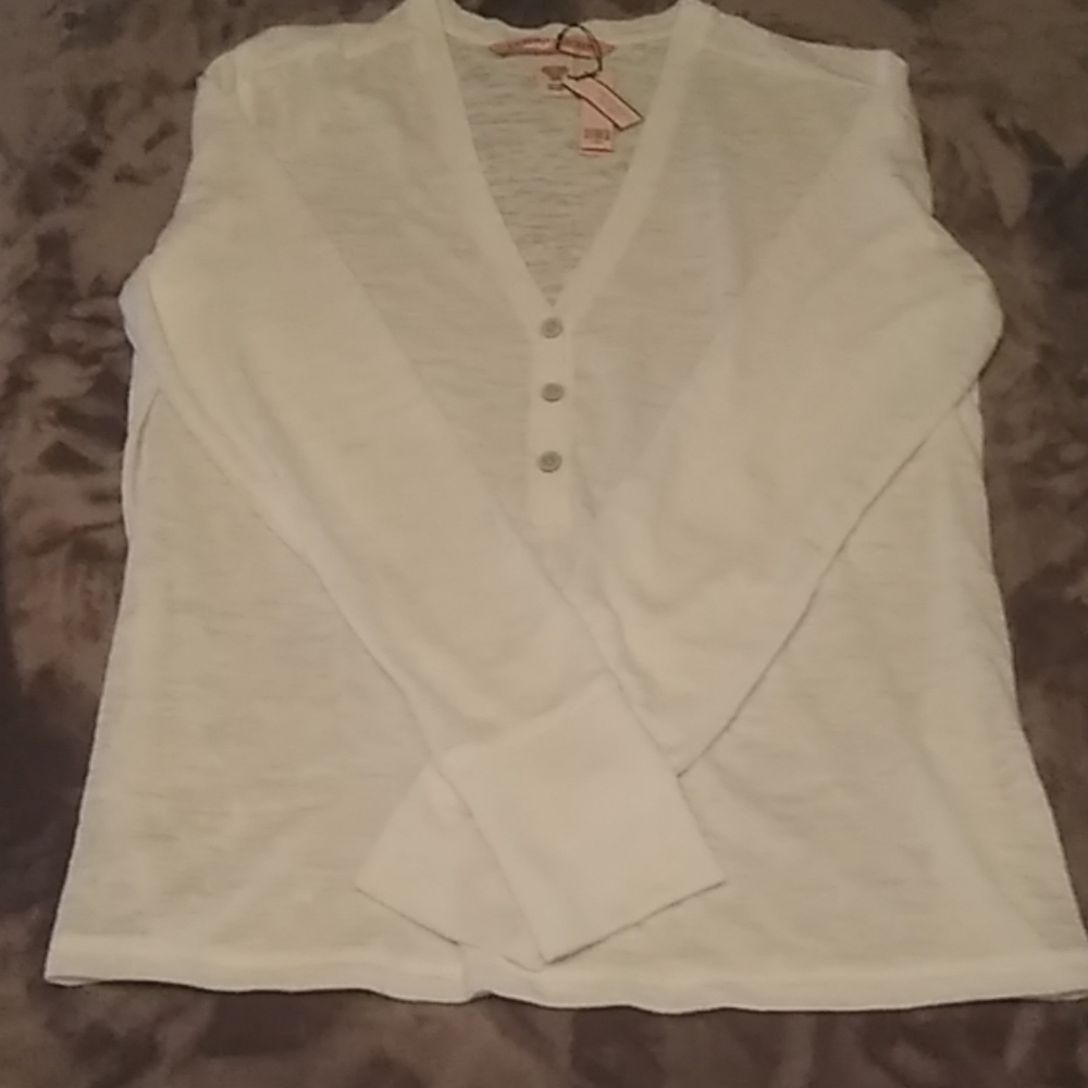 Victoria's secret white long sleeve shirt